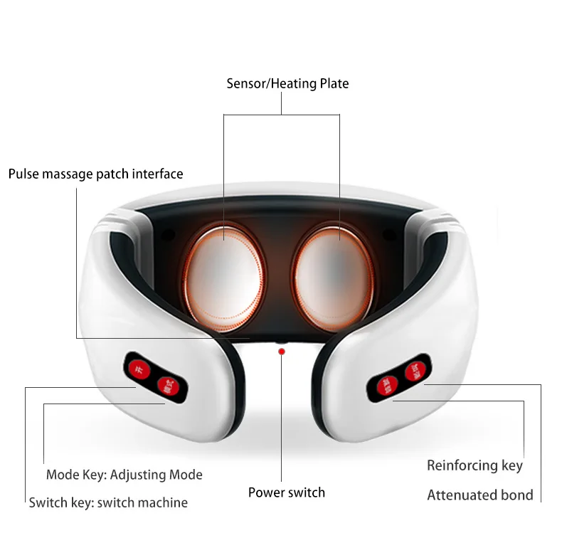 Вибрационный фитнес-массажер для шеи машина похудения тренажер мышц