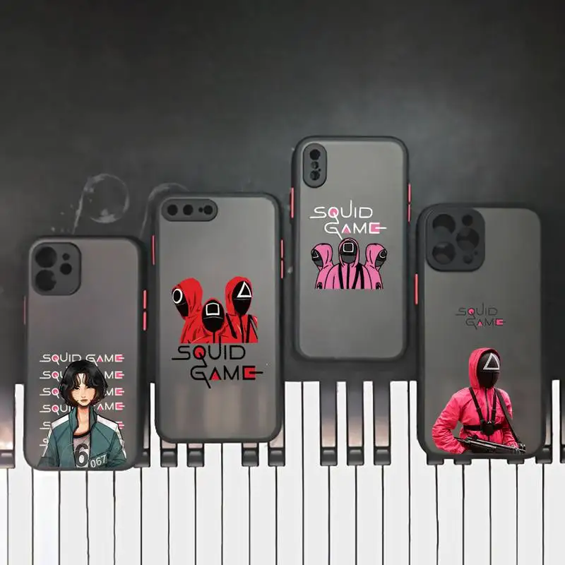 

Squid Game 067 Korean TV series Phone Case matte transparent For iphone 7 8 11 12 plus mini x xs xr pro max cover