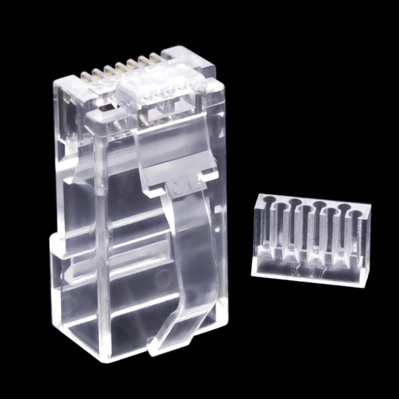 Разъемы Cat6 UTP rj45 изгиб шрапнеля сетевой разъем RJ-45 модульный Ethernet компьютерная