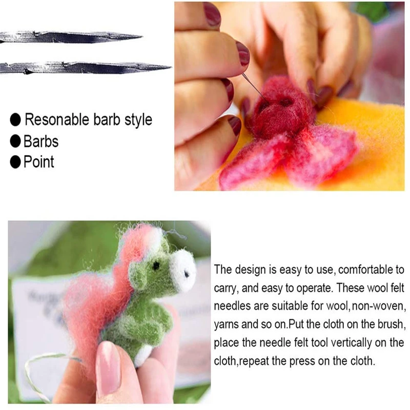 Миузи 10 шт. 9 см 8 6 7 смешанные иглы для валения шерстяные войлочные инструменты