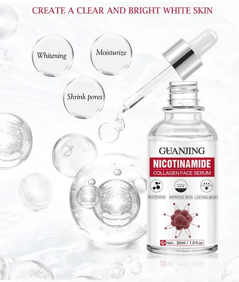 Ниациamсыворотка для лица выцветает тонкие линии Омолаживающая эссенция сужение