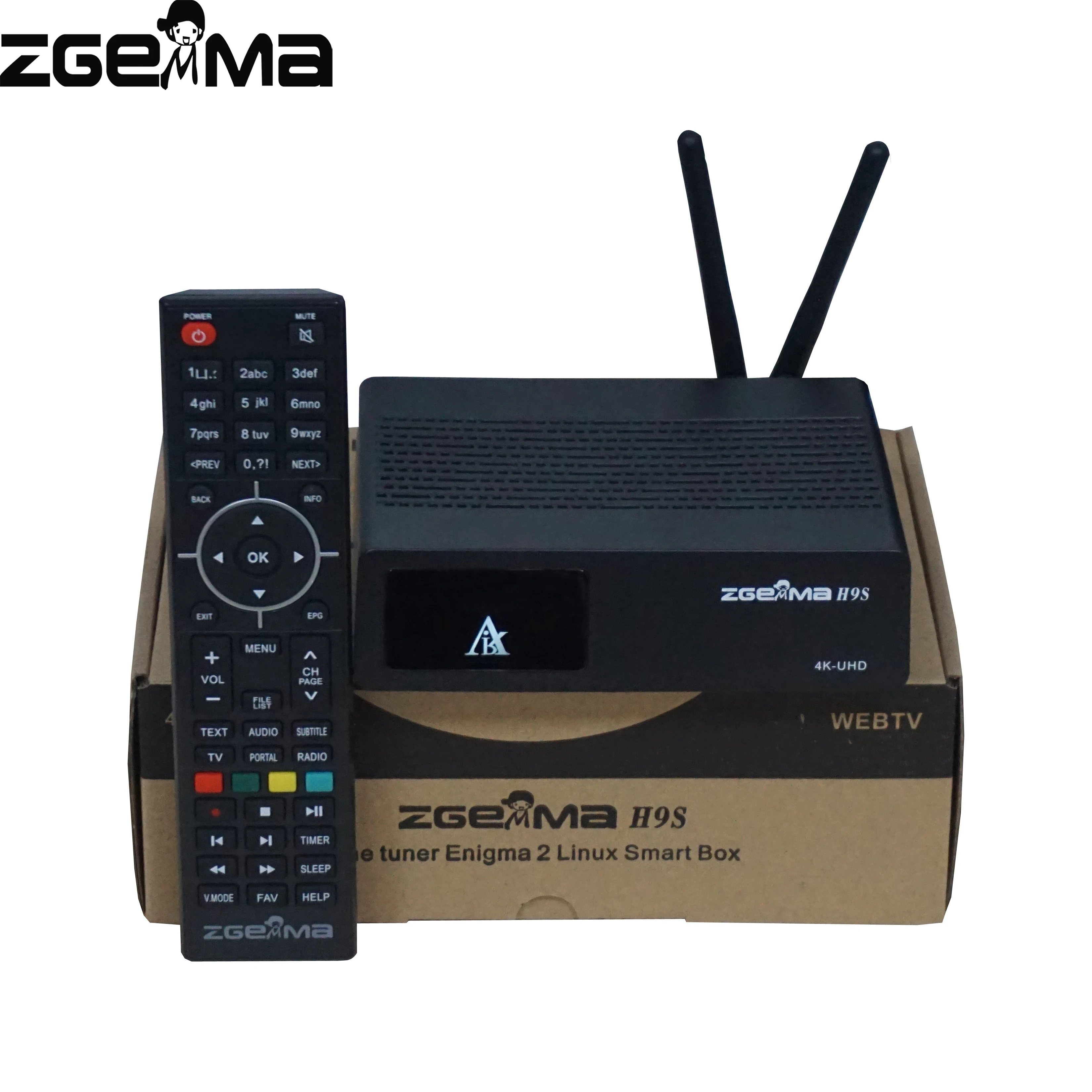 2 шт./лот zgemma h9s 4K UHD цифровой спутниковый ТВ deocder dvb s2/s2x multistream со встроенным wifi|digital