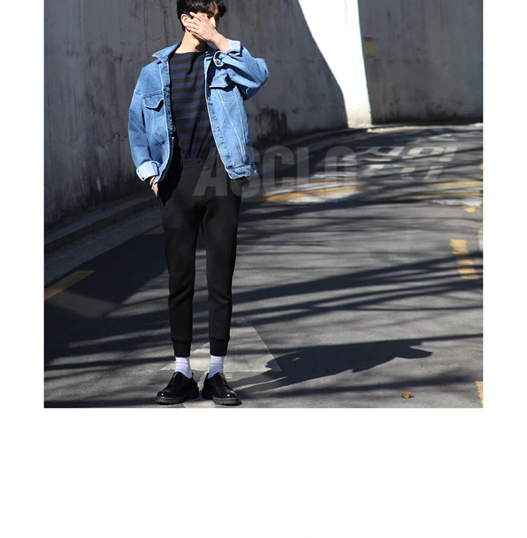 

Simple Men's Denim Jacket Lapel Single Breasted Pocket Decoration Solid Spring Autumn Breathable Soft Washable Male Casual Coat