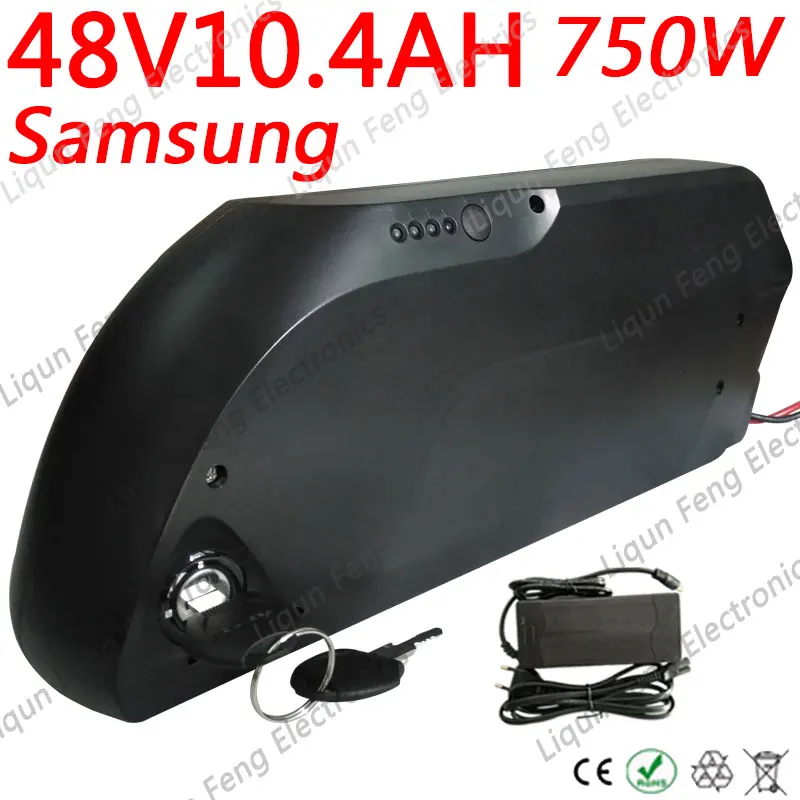 Down tube Ebike Battery 500W 750W 48V 10AH Lithium ion Electric Bike for 8fun/Bafang BBS02 Motor | Спорт и развлечения