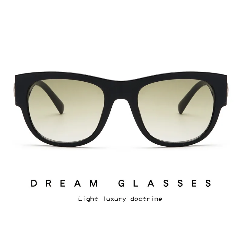 Винтажные негабаритные солнцезащитные очки UV400 черепаховая раковина овальные