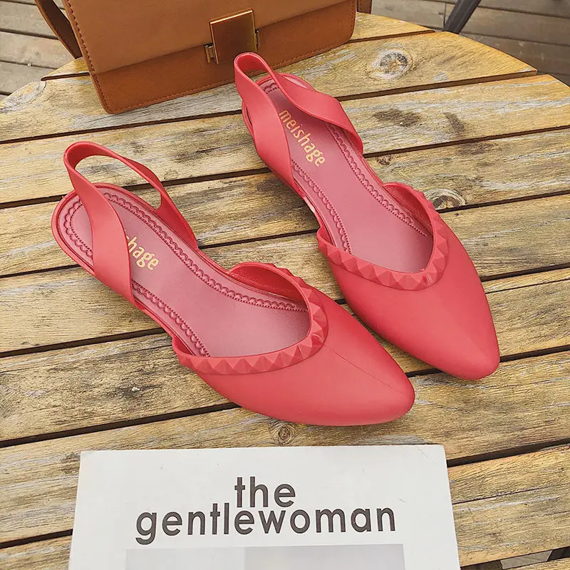 Недорогие женские сандалии-желе 2021 домашняя нескользящая обувь с отверстиями