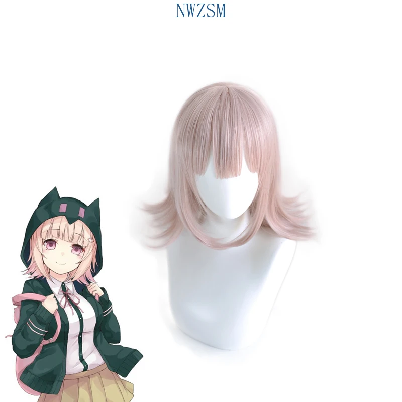 Парик для косплея супер данганронпа Нанами Чиаки из термостойких синтетических