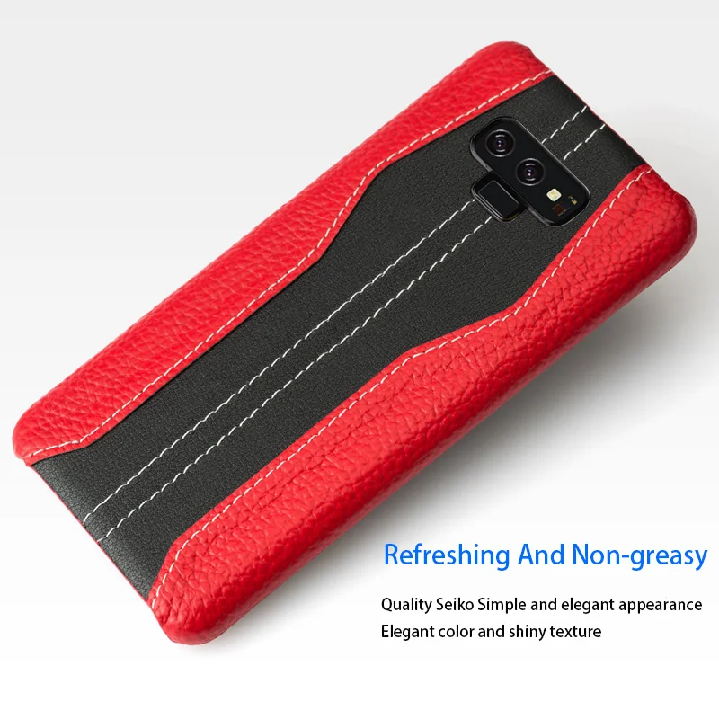 luxury color matching stitch genuine leather fhx lj for iphone 11 12 pro max x xs xr phone case for samsung s9 s10 s20 plus case free global shipping