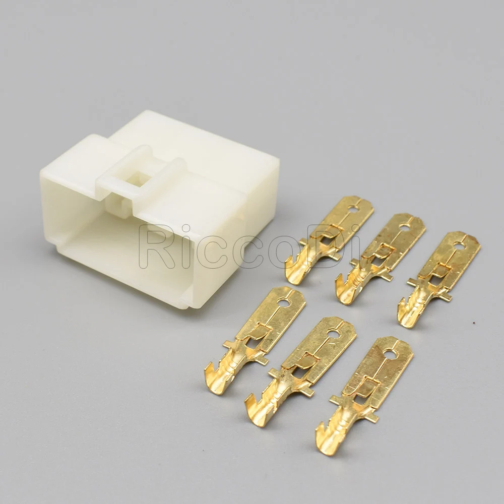 1-20Sets 6.3 Series 6 Pin Plastic Electrical Wire Plug Male female Automobile Connector DJ7061-6.3-11 DJ7061-6.3-21 | Обустройство