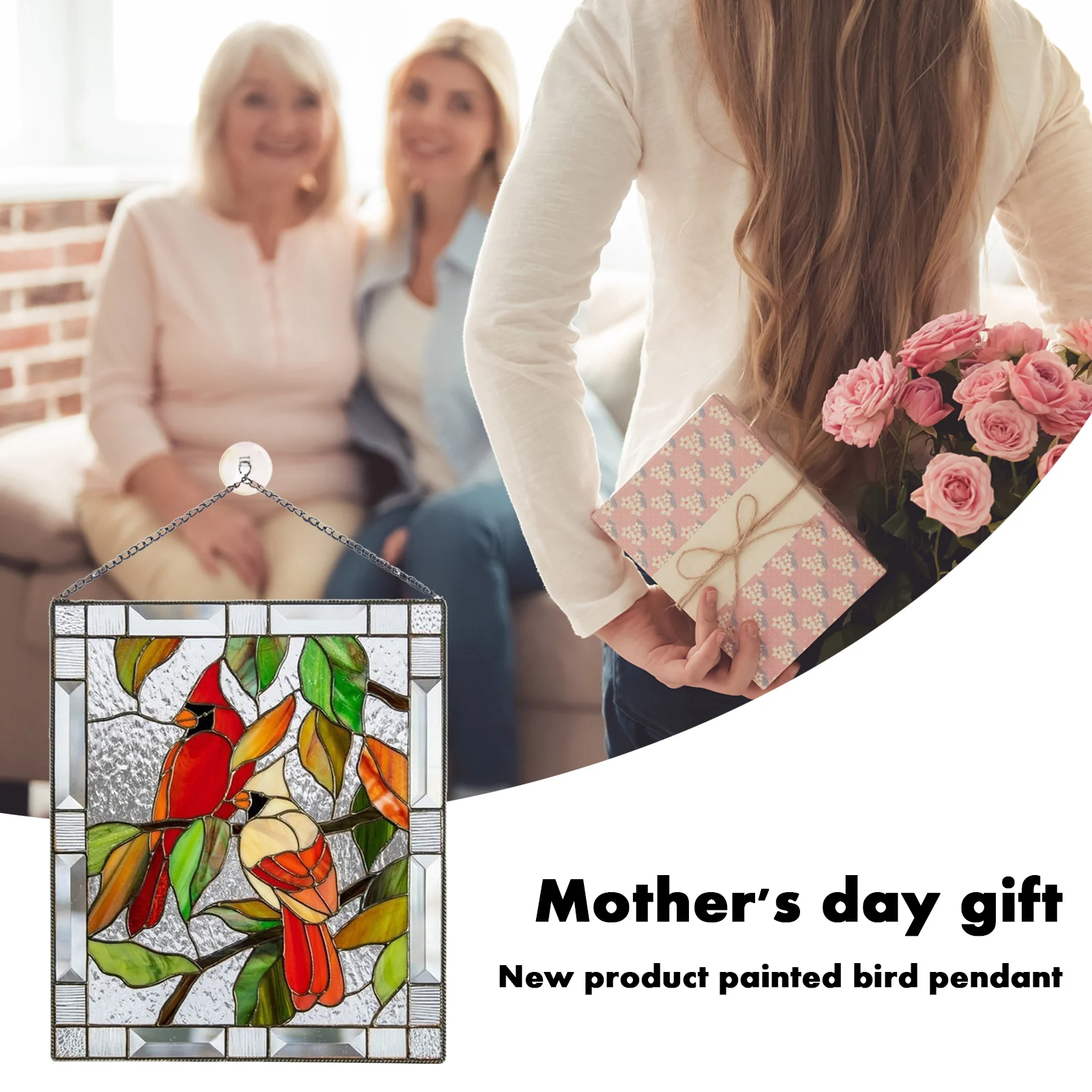 Новые товары окрашенная птица акриловая подвеска для украшения дома отличный