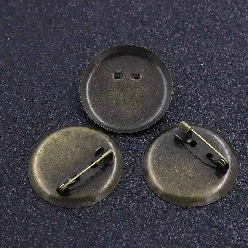 

30 шт., бронзовые булавки для ювелирных изделий, 25-30 мм