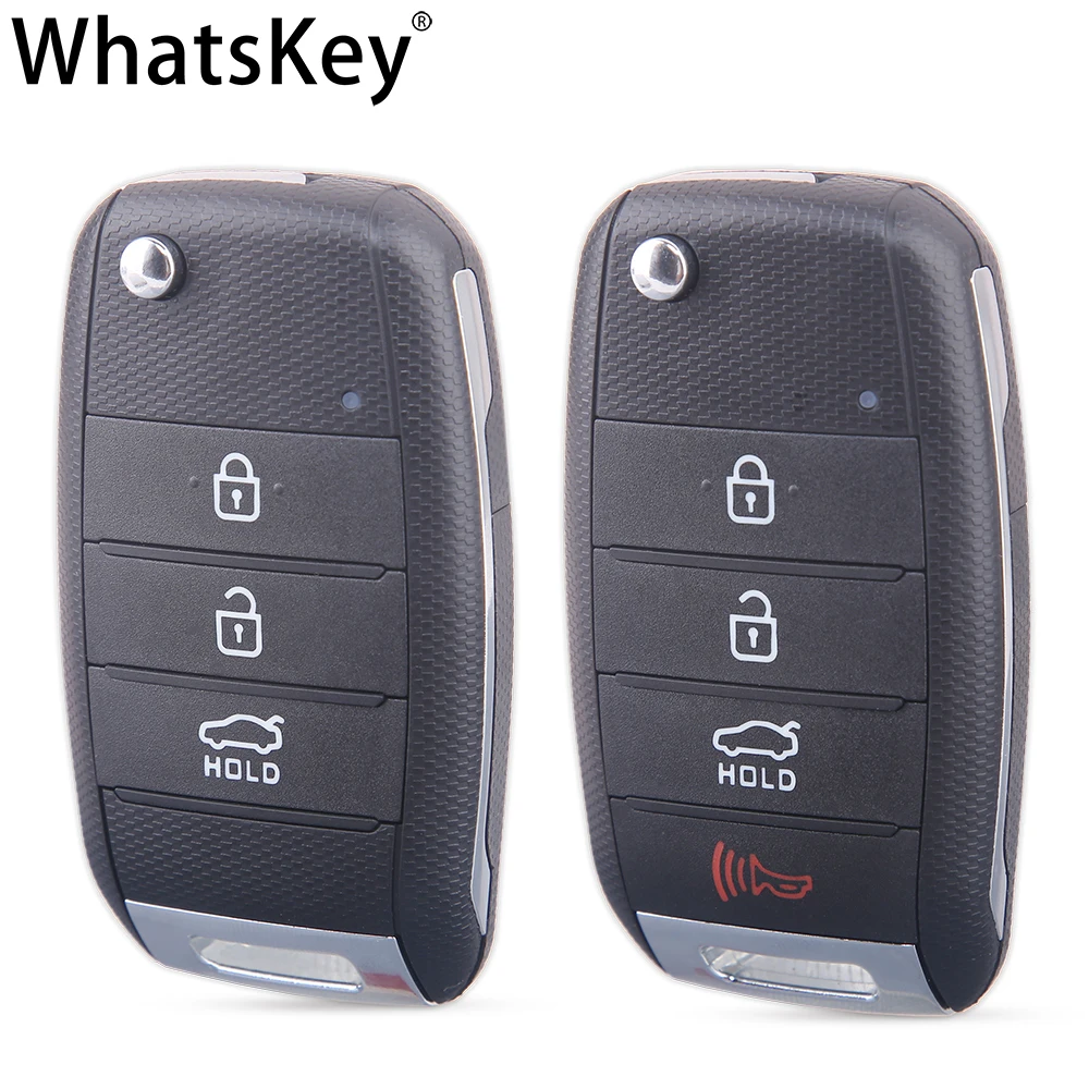 WhatsKey 3/4 кнопка Автомобильный ключ корпус чехол для Kia Sportage K2 K3 K5 Carens Cerato Forte