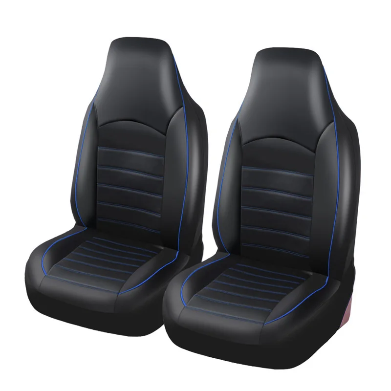Blue Seat Covers AUTOYOUTH Чехлы для передних сидений автомобиля, модный стиль, высокая спинка, ковш, чехол для автокресла, авто интерьер, защита для автокресла, 2 шт. для toyota - Название цвета: Blue Seat Covers