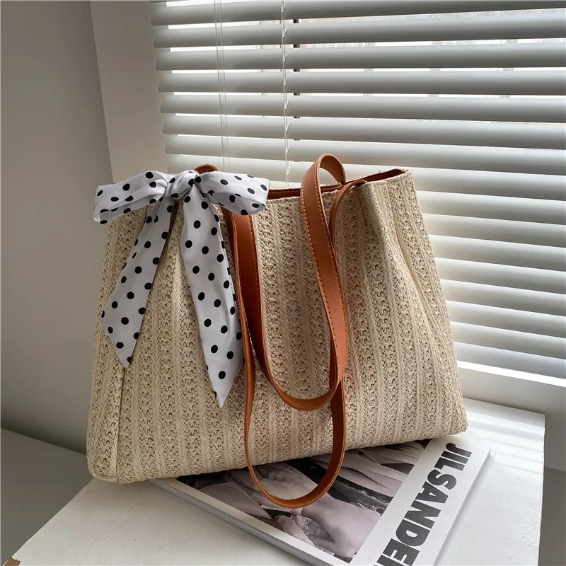 

Straw top handle bags for women tote Shopping evening bag luxury designer handbag clucth purse shoulder crossbody bucket bag