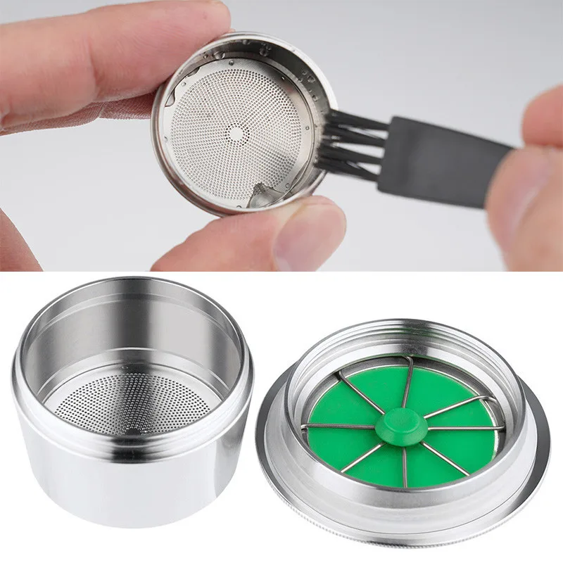 

Coffee Capsule Pods Filter Brush Spoon Set Stainless Steel Reusable For CAPRISTA Machine Accessories Cafe Coffeeware