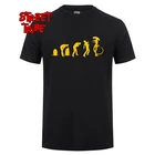 Мужская футболка с принтом Evolution of Alien, летняя хлопковая Футболка с круглым вырезом, футболки для мужчин, XS-3XL