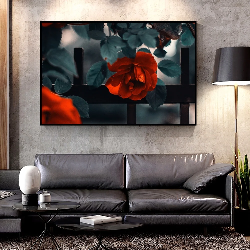 

Artcozy Oil Canvas Painting rose_garden_bush For Home Decoration Wall Art