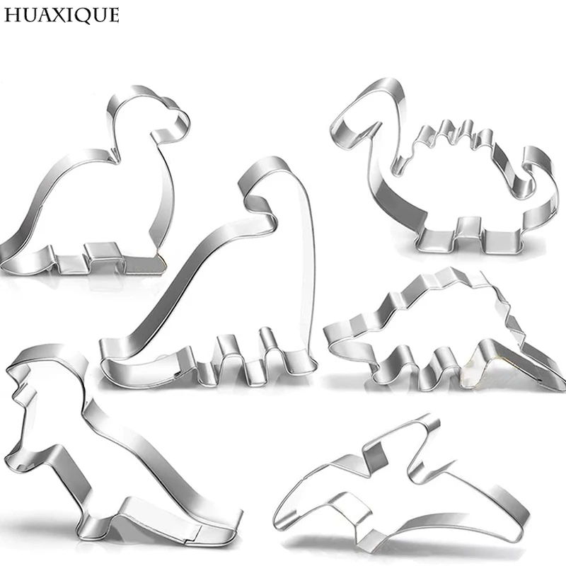 Формочка для печенья из нержавеющей стали с динозавром форма выпечки конфет
