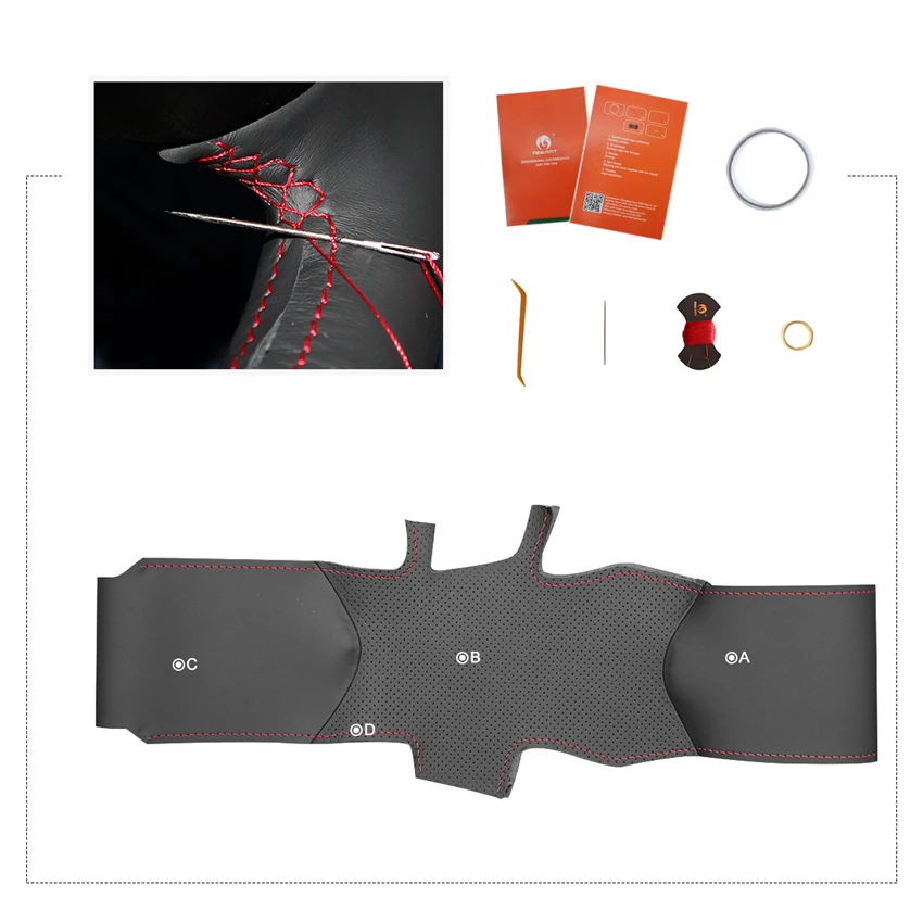 MEWANT черный чехол рулевого колеса автомобиля из искусственной кожи для Subaru WRX (STI)