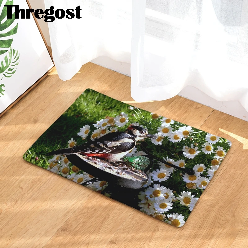3D живописный Печатный комнатный уличный фланелевый Впитывающий Коврик Из