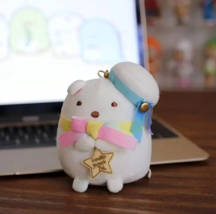 1 шт. новые творческие Kawaii с украшением в виде банта шляпа Сумико гураши Сан-х подвесные плюшевые игрушки Рождественский подарок на день рождения