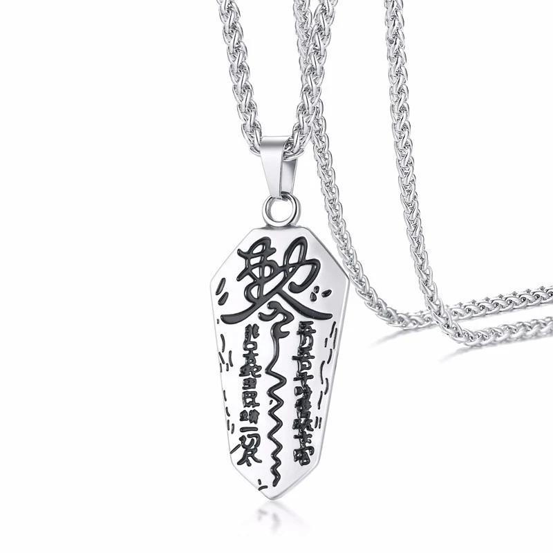 Для мужчин символ Инь и Янь Экзорцизм кулон в Нержавеющая сталь демон защиты