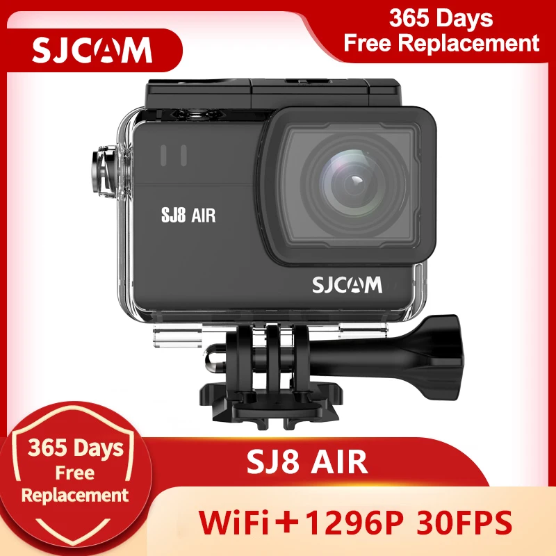 للبيع الأصلي SJCAM SJ8 الهواء عمل كاميرا 1296P 30FPS الترا HD واي فاي عن بعد خوذة مقاوم للماء الرياضة DV دعم 128GB بطاقة الذاكرة