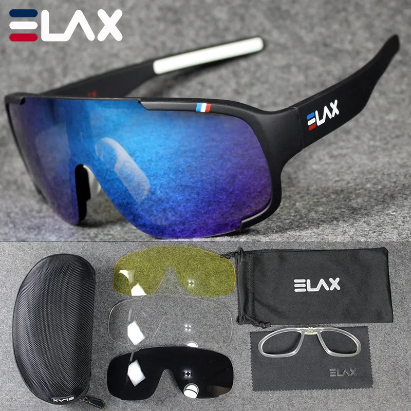 ELAX бренд 4 Lenes 2019 Новая мода на открытом воздухе очки для велоспорта Mtb спортивные