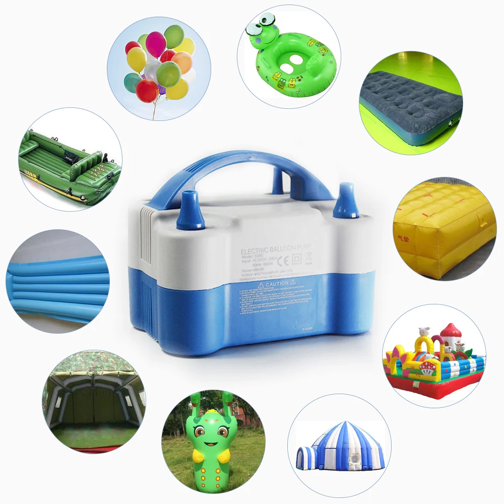 

Electric Air Balloon Pump Portable Inflator Dual-Nozzle Globos Machine Air Balloon Blower for Party Balloon Arch Column Stand