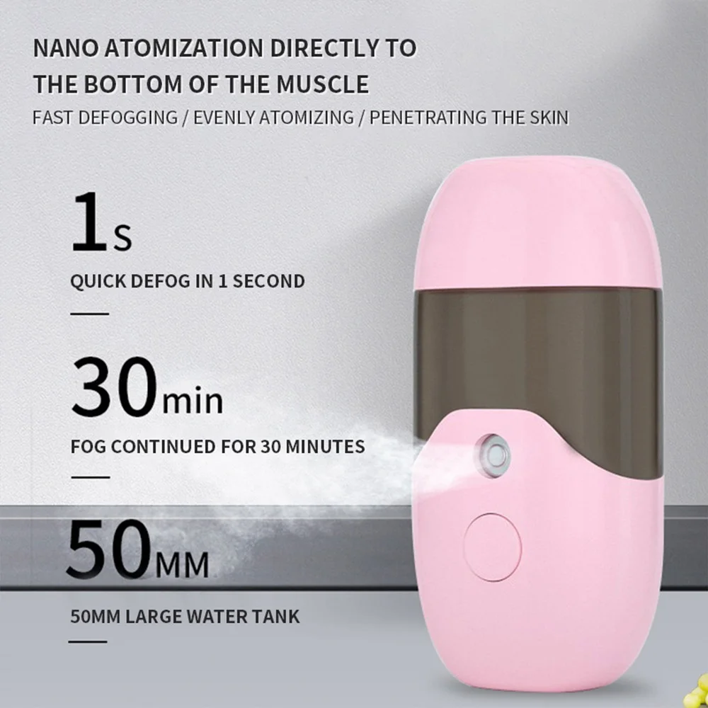 Распылитель для Лица Nano Mist USB-увлажнитель перезаряжаемый распылитель лица