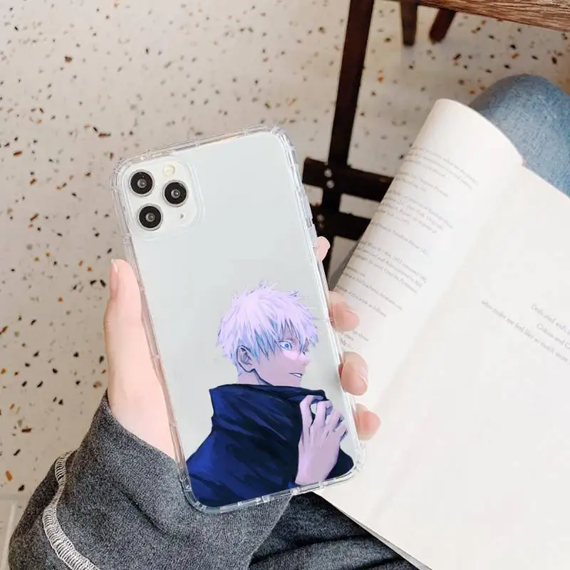 

Jujutsu Kaisen Japan anime cool Phone Case Transparent for iPhone 11 12 mini pro XS MAX 8 7 6 6S Plus X 5S SE 2020 XR
