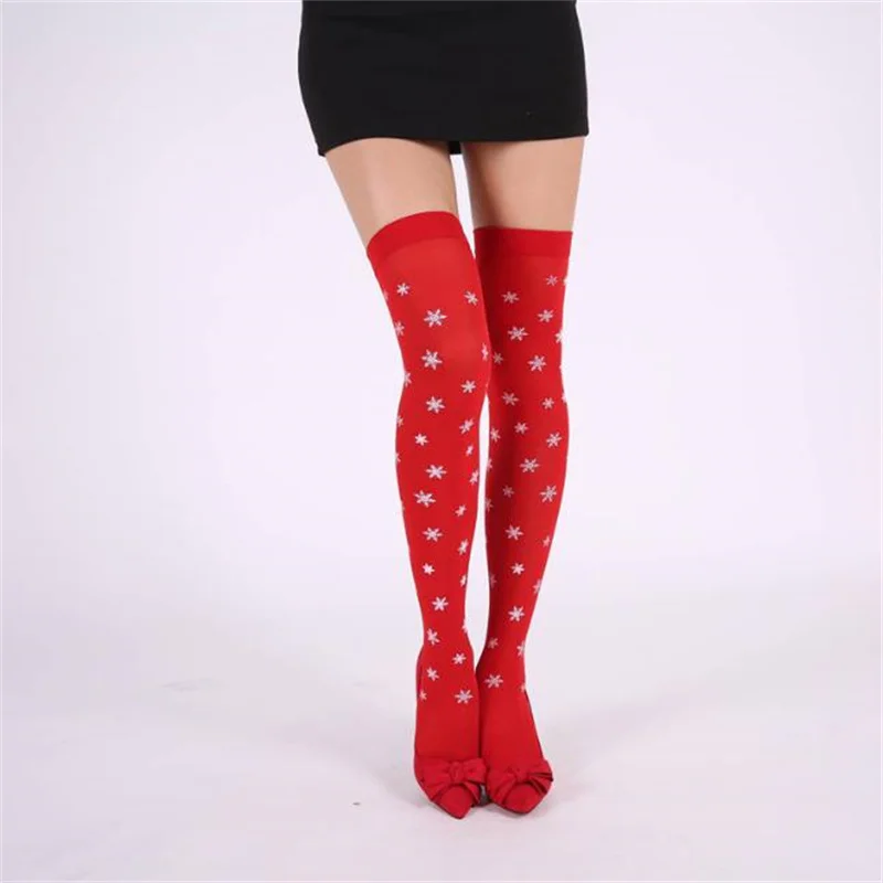 

Чулки Женские до колена в горошек, модные вечерние гольфы для косплея на Рождество и Хэллоуин, аксессуары для костюма