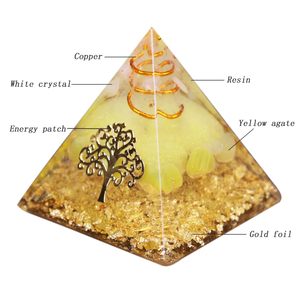 Пирамида энергия оргонита дерево жизни кристалл ауры собирает богатство и