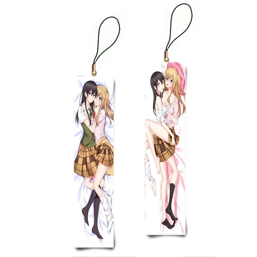Милый японский аниме брелок Aihara Yuzu Mei Мини Подушка Dakimakura подвески на заказ для