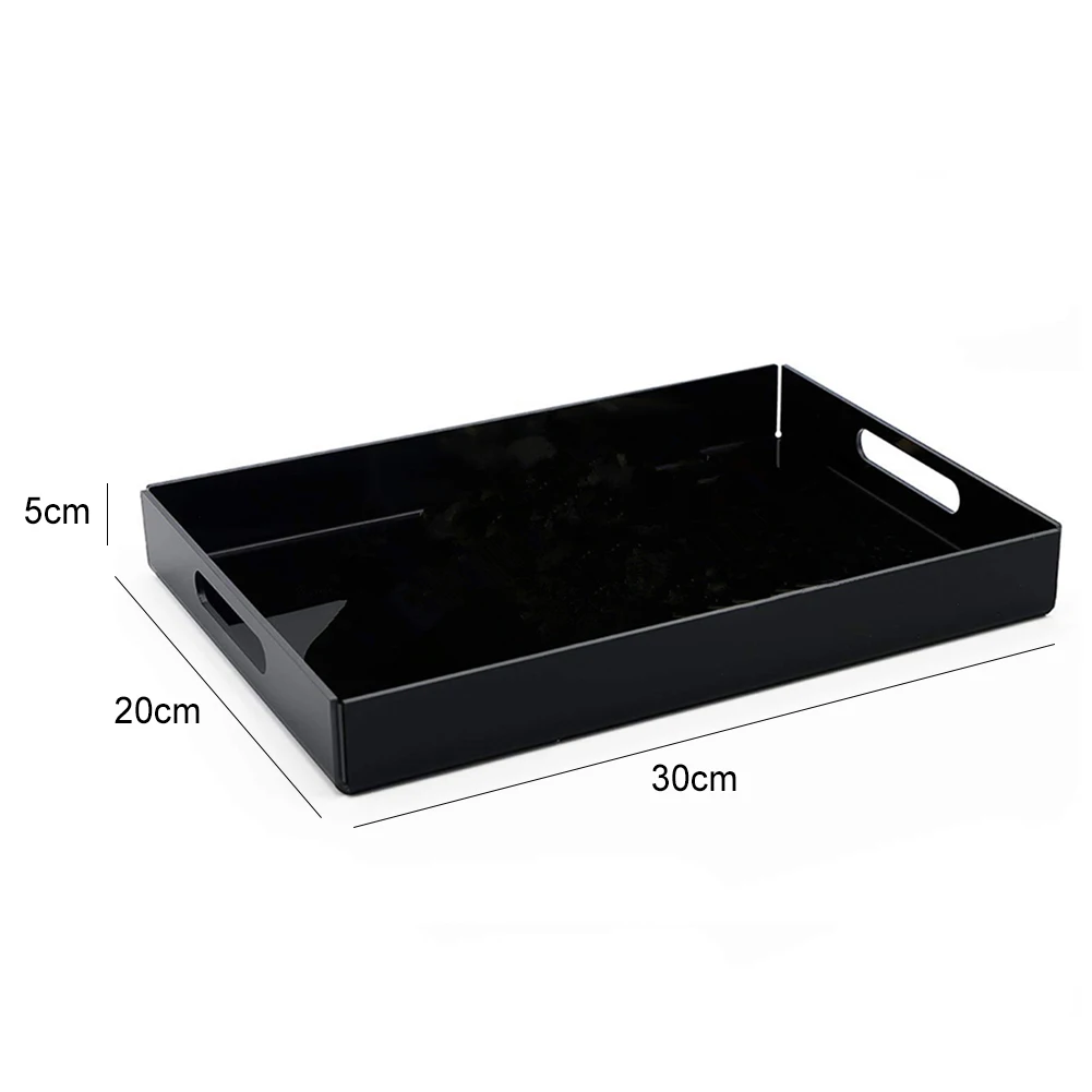 

HOT SALESNew Arrival Acrylic Serving Tray Home Kitchen Foods Coffee Snack Dessert Beverage Holder Wholesale Dropshipping