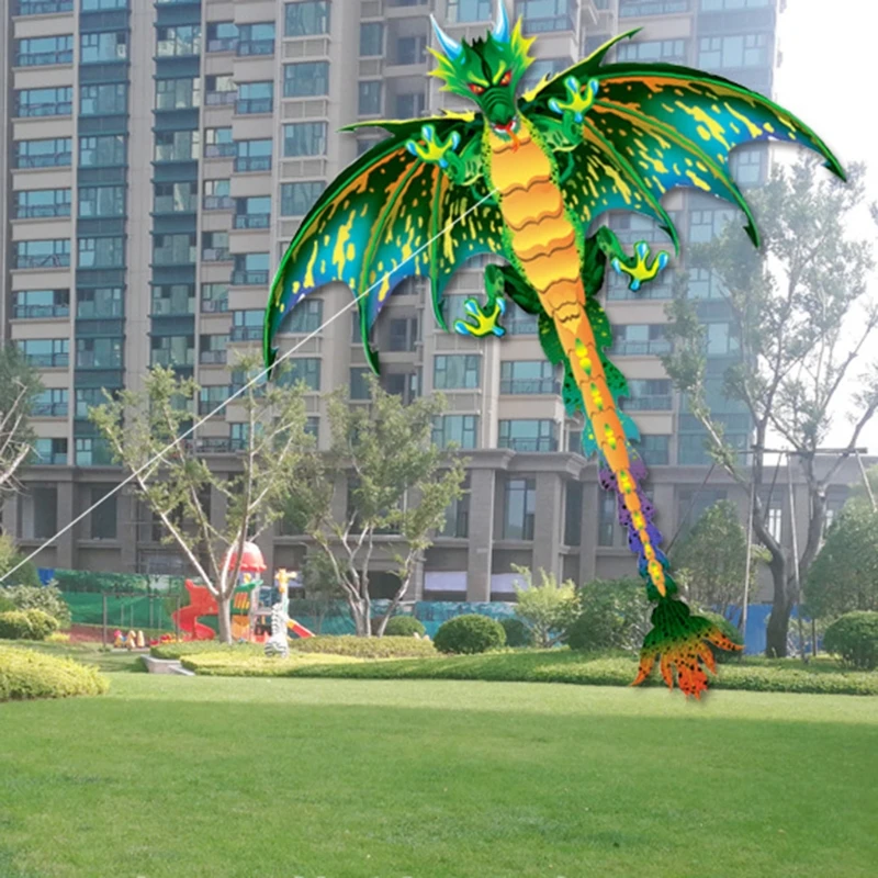 

C5AA Single Line Kite Beach Outdoor Backyard Toy for Kids Interactive Toy for Family Games Party Toy Dinosaur Assembly Kite