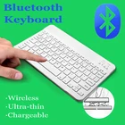 Ультратонкая Беспроводная клавиатура Bluetooth для Ipad Универсальная клавиатура 3 системы для внешней клавиатуры планшета мобильный телефон 7-9-10 дюймов