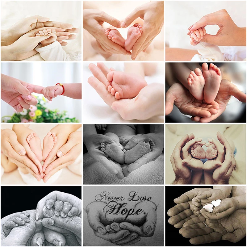 Алмазная 5D картина сделай сам ручная вышивка родителей малышей крестиком