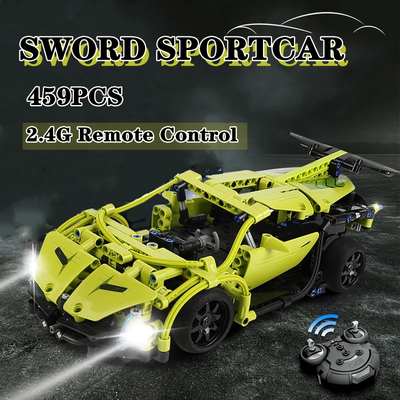 

CADA Techni Poison Sword Racing Sports Car 2.4G remote control Technology MOC Building Blocks Bricks Model Toys Gift