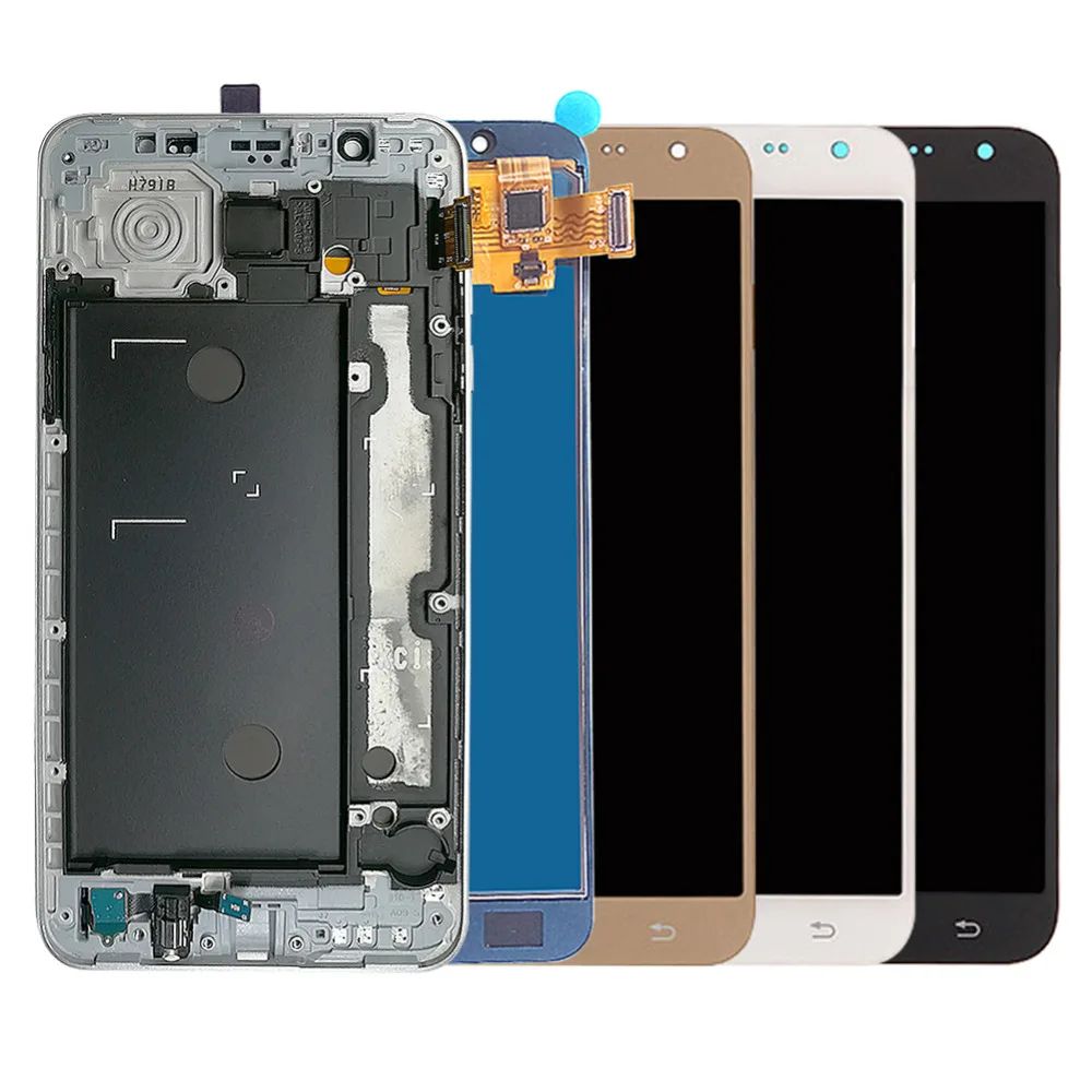 Регулировка яркости ЖК-дисплей для Samsung Galaxy J7 j710 J710H J710FN J710F J710M/DS сенсорный экран дигитайзер Рамка Корпус