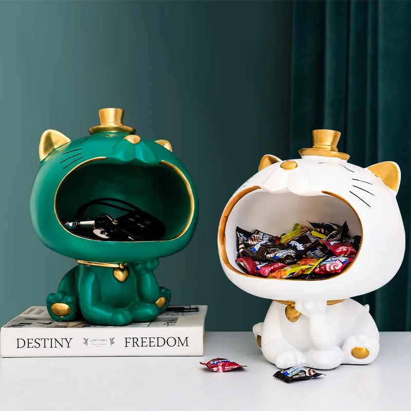 

Приносящая удачу искусственная скульптура, украшение стола, миниатюрная фигурка, хранилище для всякой всячины, для хранения ключей, гостин...