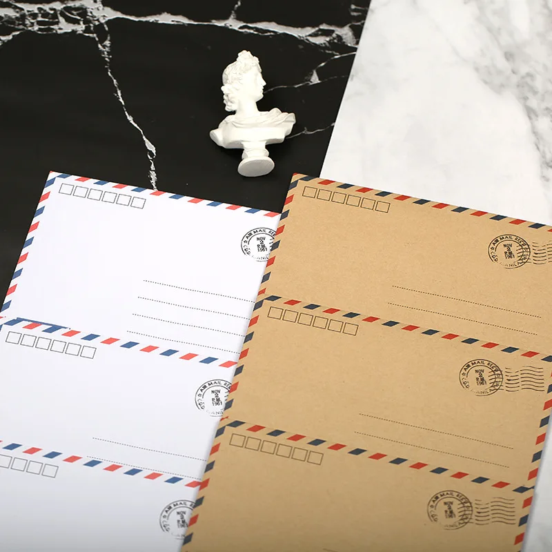 Coloffice 10 шт./лот большая открытка письмо канцелярские бумаги крафт конверт Винтаж