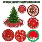Новинка 2022, юбка на рождественскую елку, вязаная безлицевая кукла, двусторонняя, Рождественская декорация для дома, нижний фартук, украшения