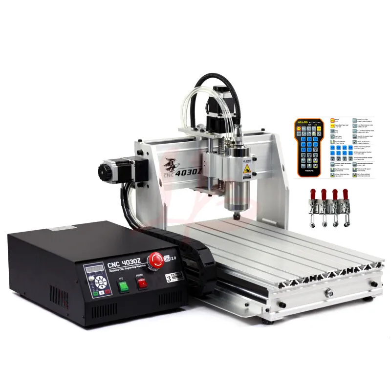 YOOCNC 4030 Фрезерный станок с ЧПУ 1500 Вт 3040 кВт шпиндель водяным охлаждением USB