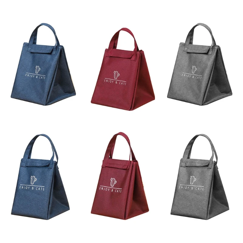 

Lunch Bag for Men Women Children Adult Simple Waterproof Insulated Adult Lunch Bag Oxford Cloth Material 3 Colors 2 Size