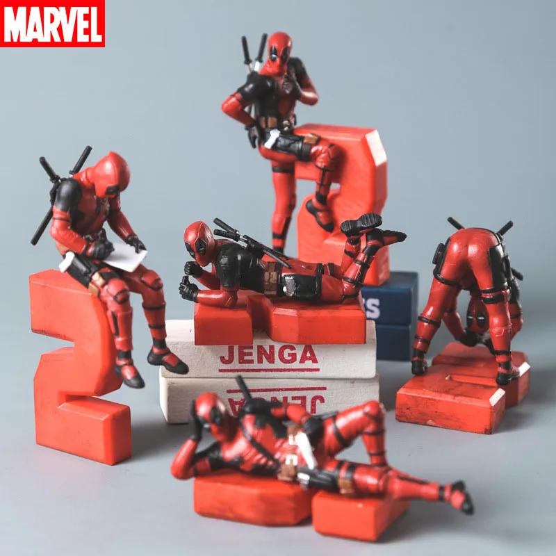 6 см Мстители мини Дэдпул украшение кукла герои мультфильмов Marvel Аниме фигурки