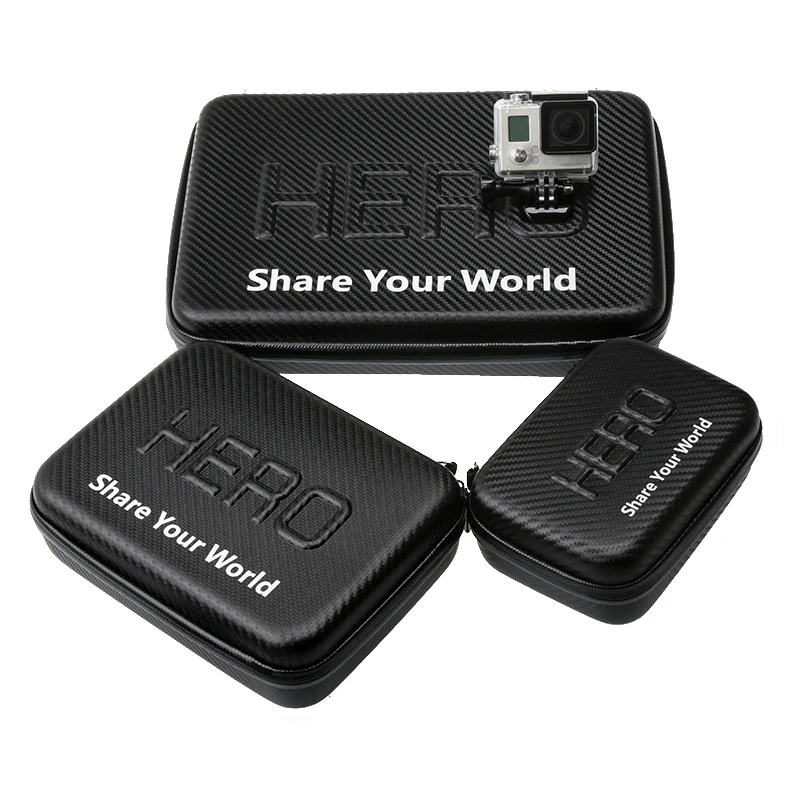 Водонепроницаемый чехол для переноски Защитная сумка GoPro 9 4 5 6 7 8 Yi 4K Eken H9R Sjcam Sj4000 Go