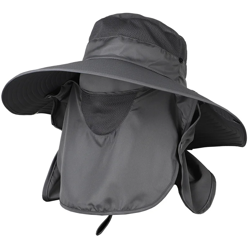 

New Men Fishing Hat Outdoor Fishing Cap Uv Protection Sun Hat Adjustable Breathable Sunshade Thermal Fishing Hat -40