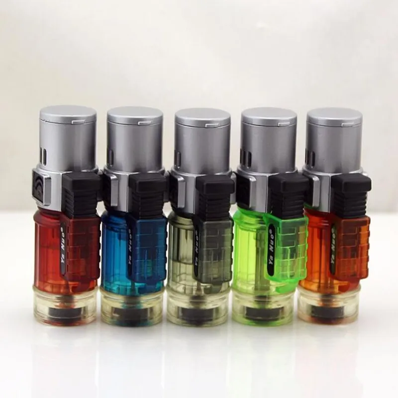 Ветрозащитная Зажигалка Видимый газ Синий Пламя факел турбо распылитель