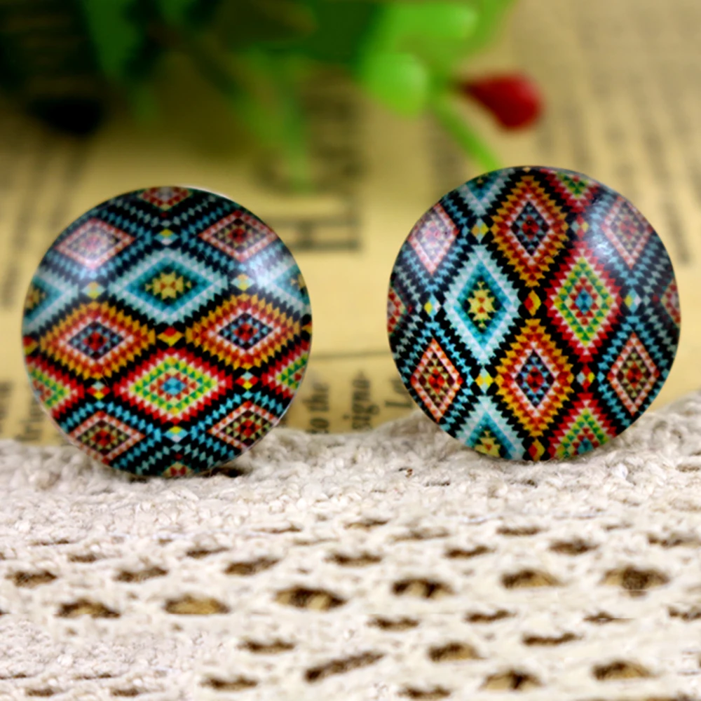 Горячая распродажа 10 шт 20 мм ручной работы фото стекло кабошоны узор